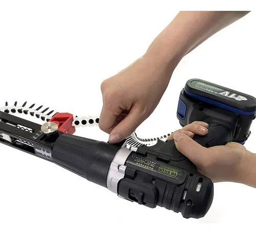 💥POWERNAIL SM: Eficiencia máxima-Clava, ajusta y repite sin interrupciones.