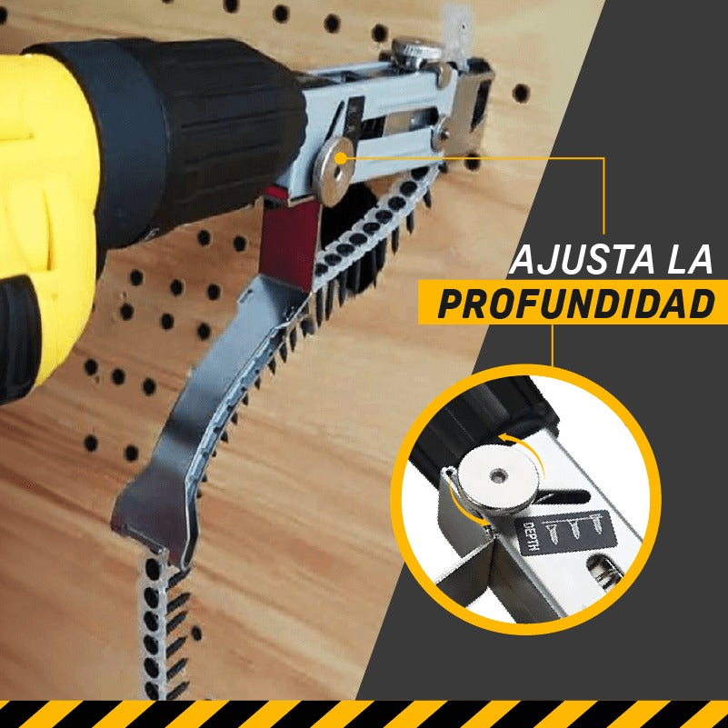 💥POWERNAIL SM: Eficiencia máxima-Clava, ajusta y repite sin interrupciones.