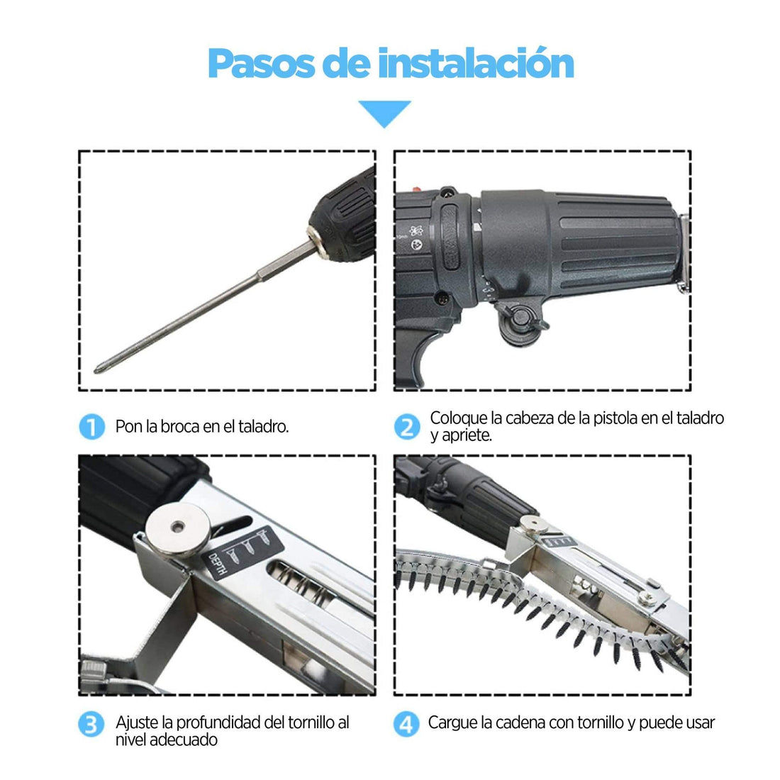 💥POWERNAIL SM: Eficiencia máxima-Clava, ajusta y repite sin interrupciones.