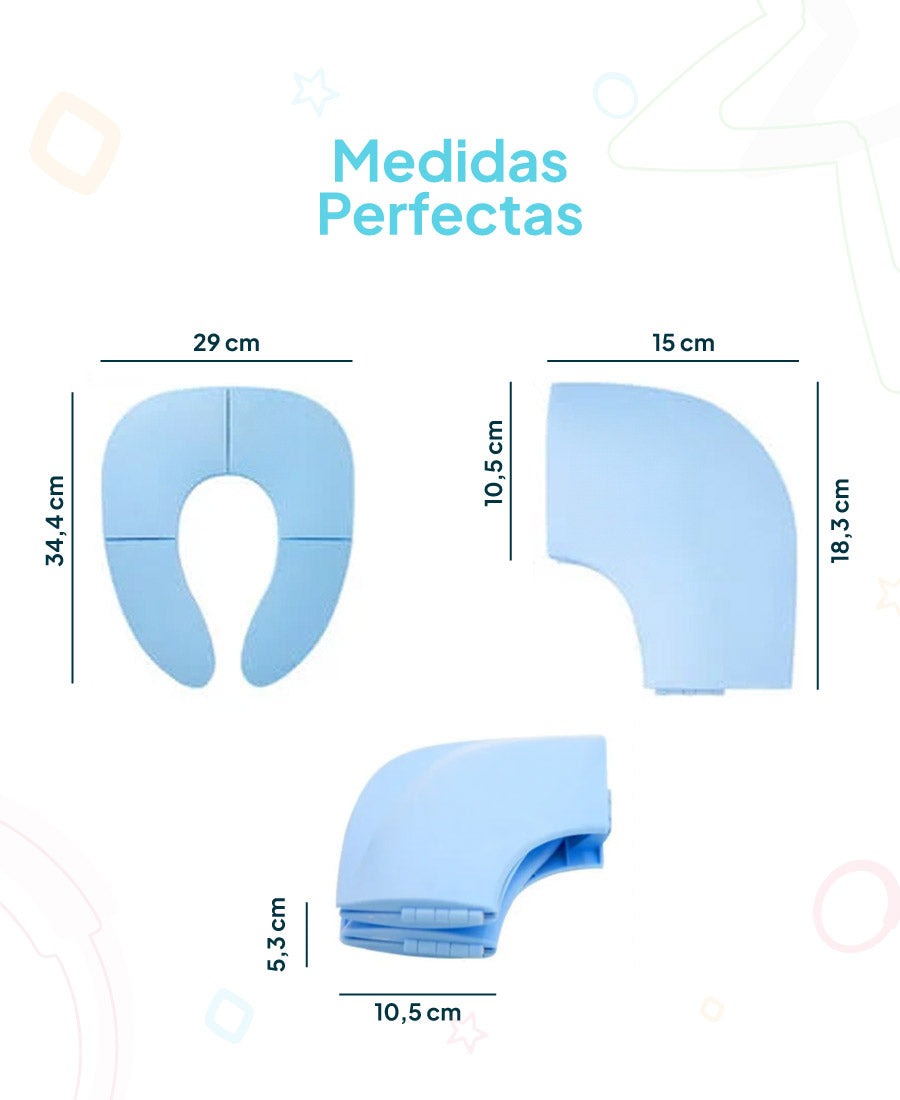 EASY PEE™: Diseñado para que tu hijo use cualquier baño con confianza.