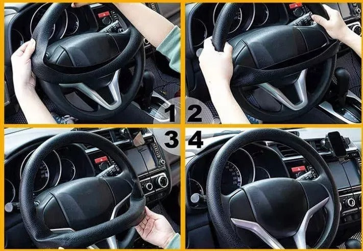 VOLANTEX™ 🛡️ CUBIERTA DE VOLANTE: Protege contra el desgaste y mejora la experiencia de conducción.