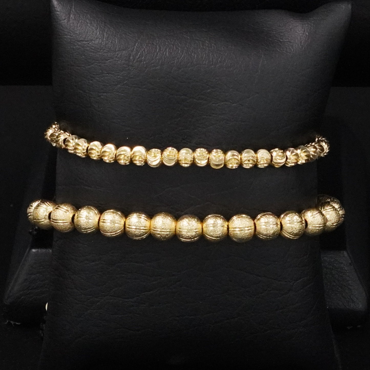pulseras diamantadas BAÑO EN ORO 2 x 1