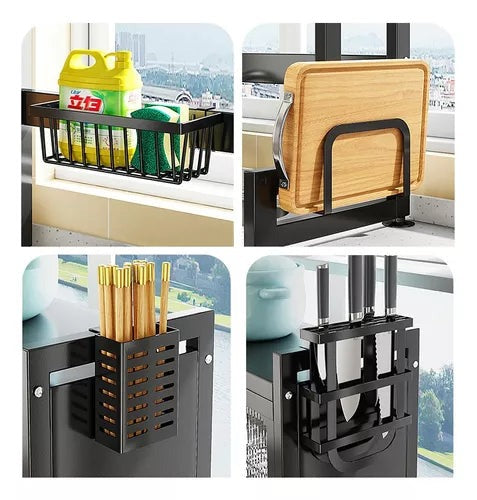 KITCHEN MASTER 2.0™ 👨🍳🧽 (65×30×80cm): Seca, organiza y mantiene todo libre de moho y gérmenes.
