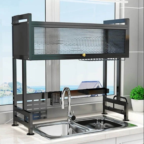 KITCHEN MASTER 2.0™ 👨🍳🧽 (65×30×80cm): Seca, organiza y mantiene todo libre de moho y gérmenes.