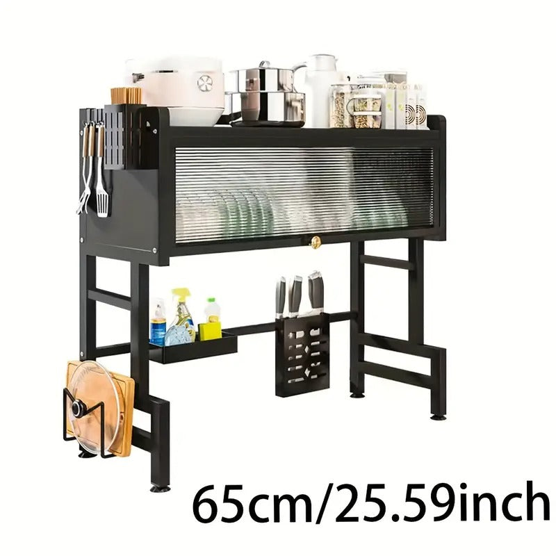 KITCHEN MASTER 2.0™ 👨🍳🧽 (65×30×80cm): Seca, organiza y mantiene todo libre de moho y gérmenes.