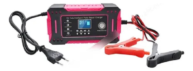 CARGADOR DE BATERIA 12V: Control inteligente de temperatura y carga para máxima seguridad.