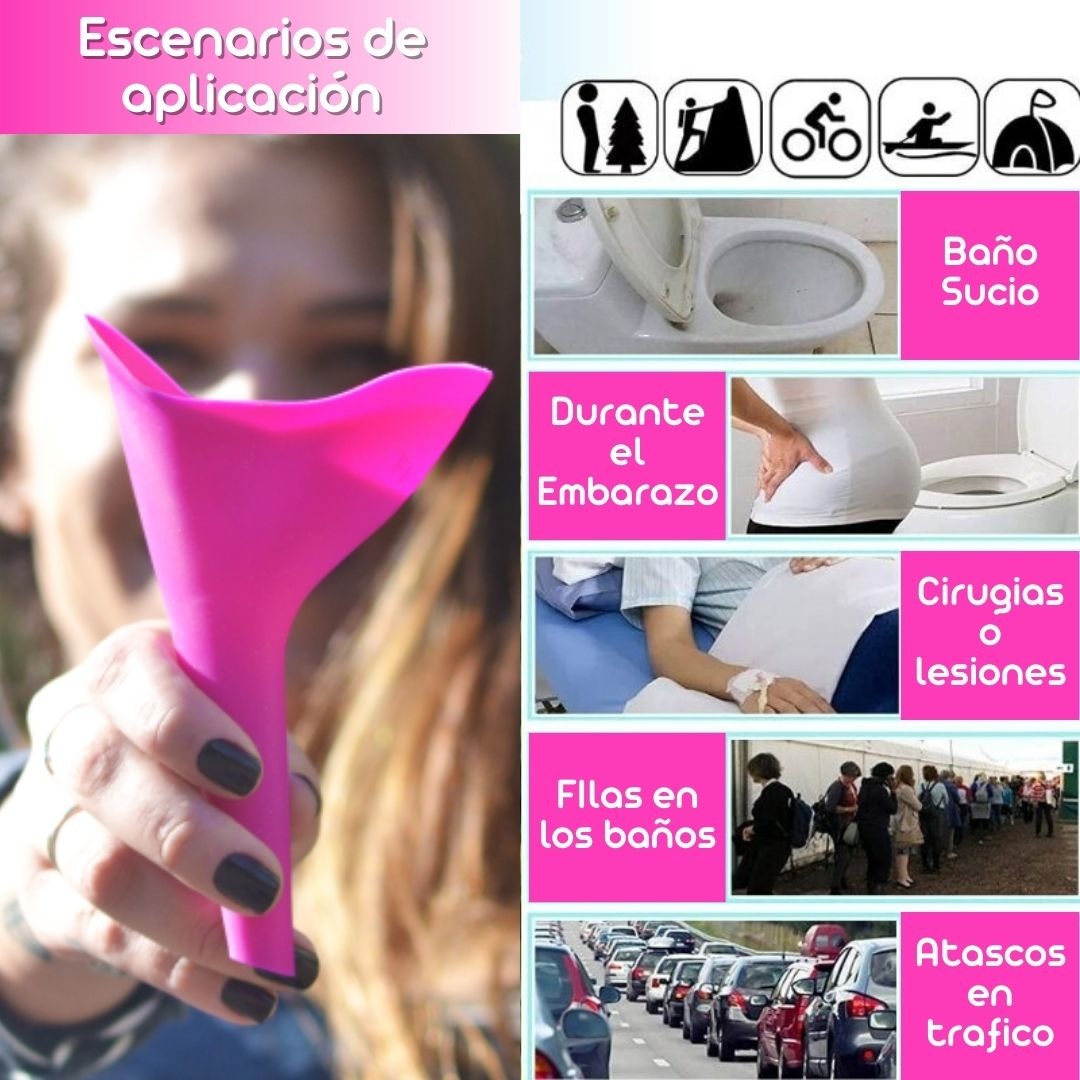 LadyGo™ - Libertad para ir al baño en cualquier momento y lugar.