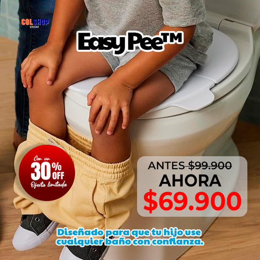 EASY PEE™: Diseñado para que tu hijo use cualquier baño con confianza.