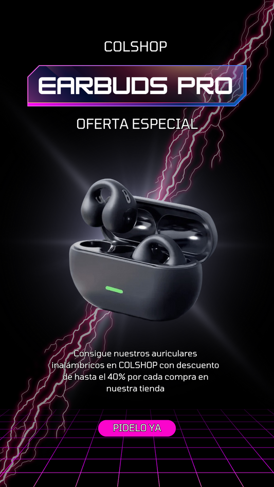 EARBUDS PRO: Alta definición de sonido, bajos potentes y envolventes