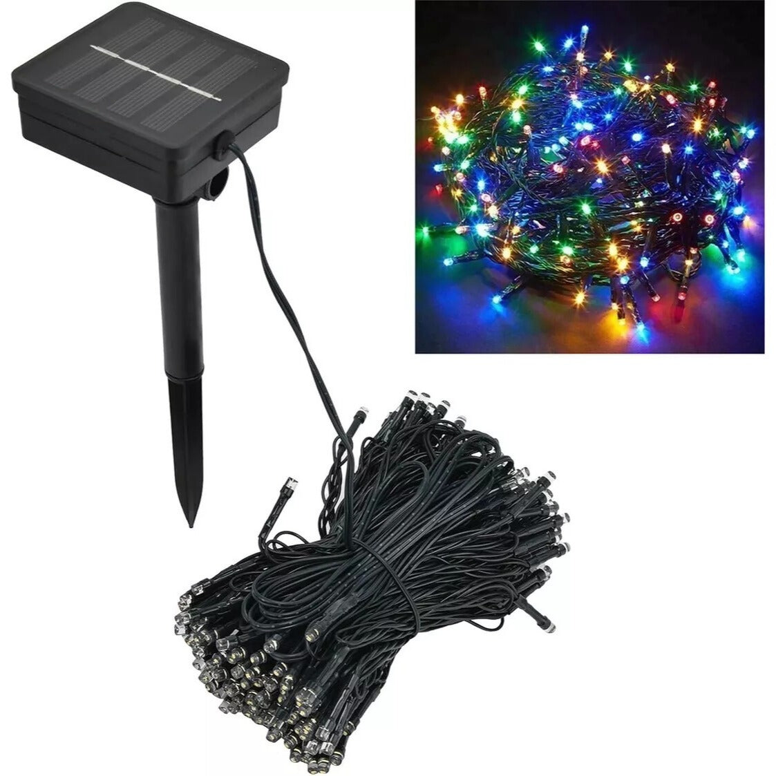 SolarDecor™ – Guirnalda Solar LED Cálida 10 metros
