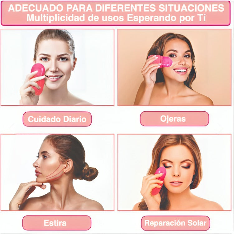 ❄️ ICEGLOW™: Efecto calmante antiinflamatorio ideal post-sol o maquillaje.