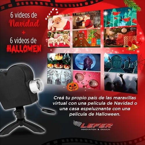 PROYECTOR DE HALLOWEEN 🎃 👻: Convierte tu ventana en un show espeluznante.