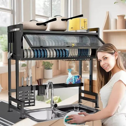 KITCHEN MASTER 2.0™ 👨‍🍳🧽 (65×30×80cm): Seca, organiza y mantiene todo libre de moho y gérmenes.