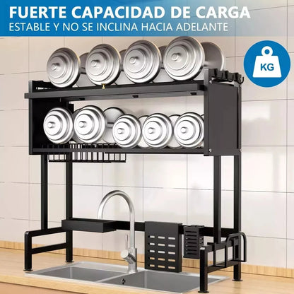 KITCHEN MASTER 2.0™ 👨‍🍳🧽 (65×30×80cm): Seca, organiza y mantiene todo libre de moho y gérmenes.