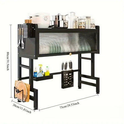 KITCHEN MASTER 2.0™ 👨‍🍳🧽 (65×30×80cm): Seca, organiza y mantiene todo libre de moho y gérmenes.