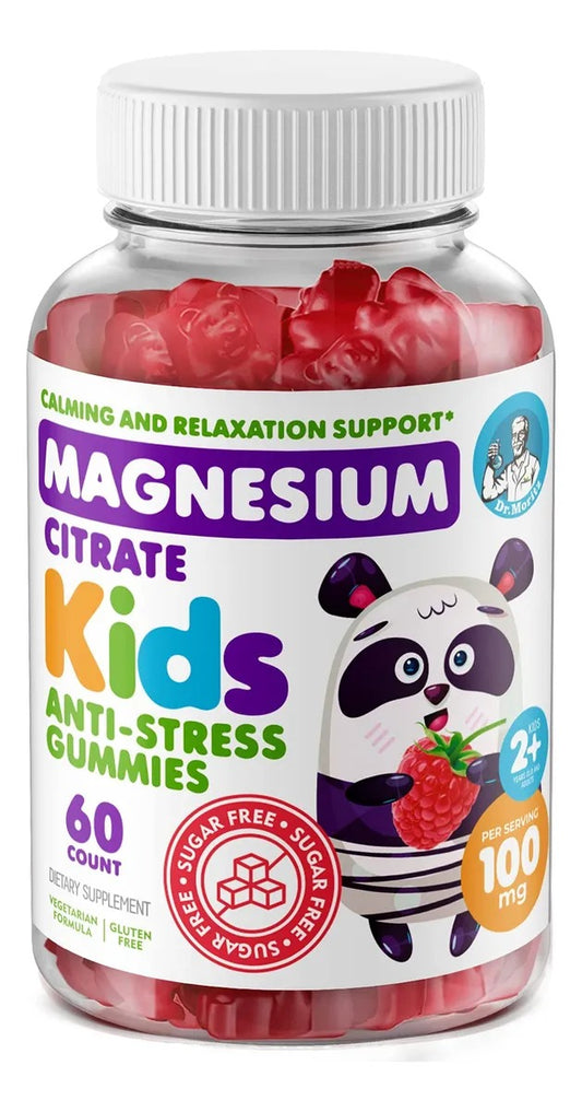 Gomitas de Magnesio: Niños más tranquilos, enfocados y felices. (60 gomitas). 2X1