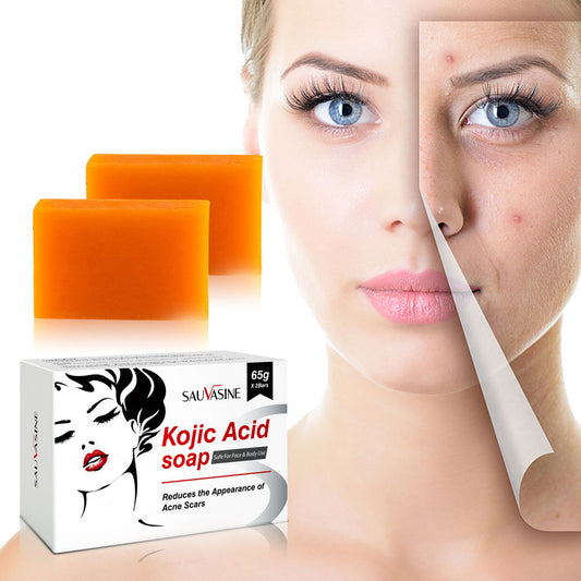 KojiGlow™: Jabón Iluminador con Ácido Kójico. PackX3