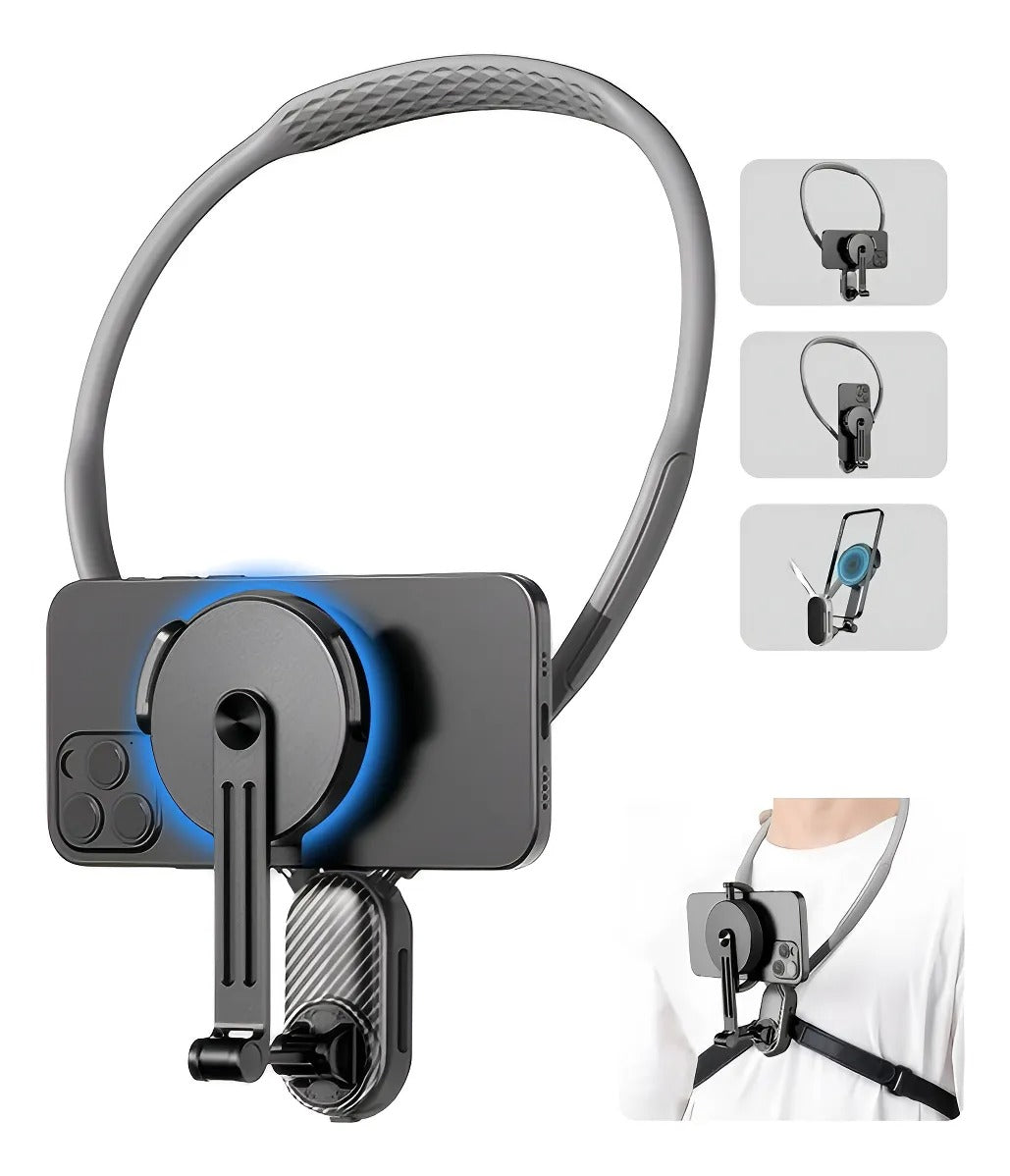 MAGNECK PRO®: Perfecto para vlogging y lives. Graba y mira sin usar las manos