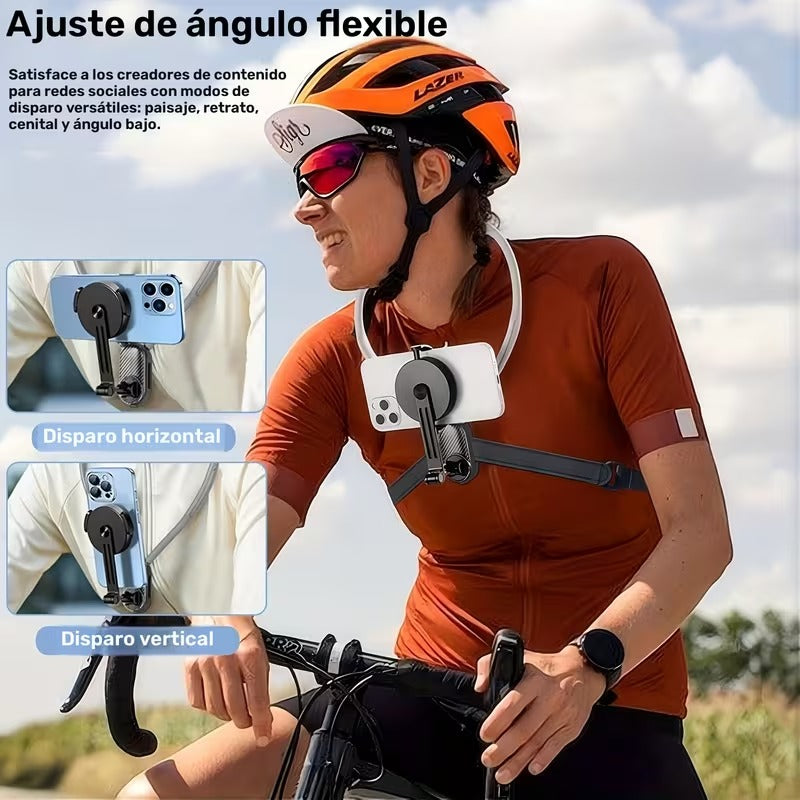 MAGNECK PRO®: Perfecto para vlogging y lives. Graba y mira sin usar las manos