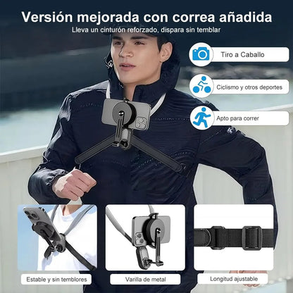 MAGNECK PRO®: Perfecto para vlogging y lives. Graba y mira sin usar las manos