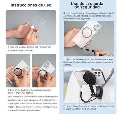 MAGNECK PRO®: Perfecto para vlogging y lives. Graba y mira sin usar las manos