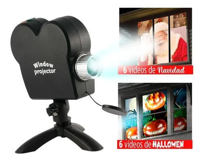PROYECTOR DE HALLOWEEN 🎃 👻: Convierte tu ventana en un show espeluznante.